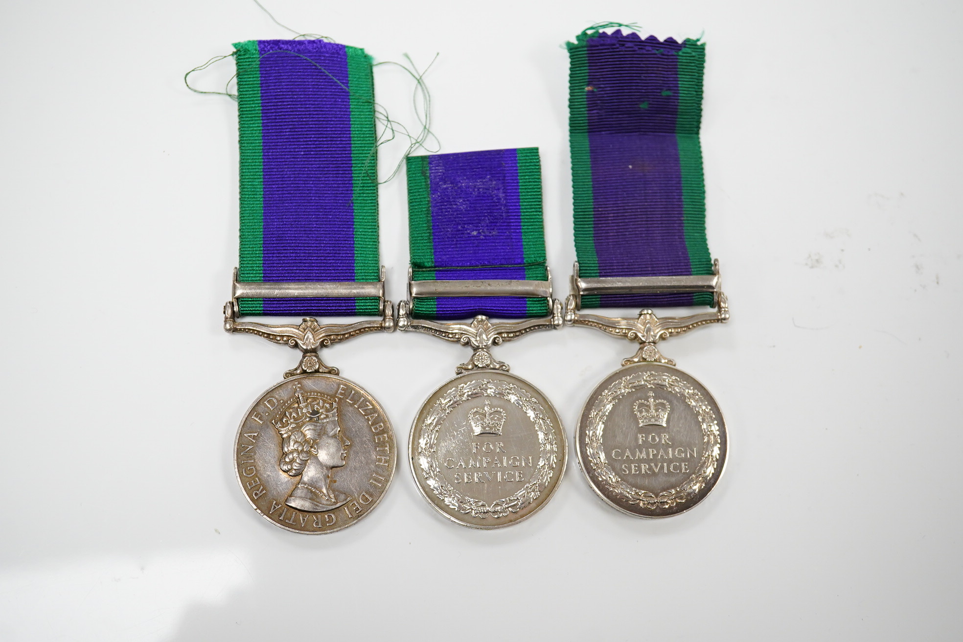 Three ERII General Service Medals